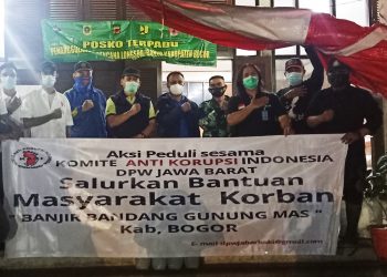 DPW Jabar Komite Anti Korupsi Indonesia ajak Hardiono tinjau lokasi banjir bandang Gunung Mas Kab. bogor