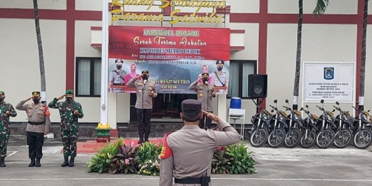 Sertijab Kapolresta Depok Dilakukan sesuai Protokol Kesehatan