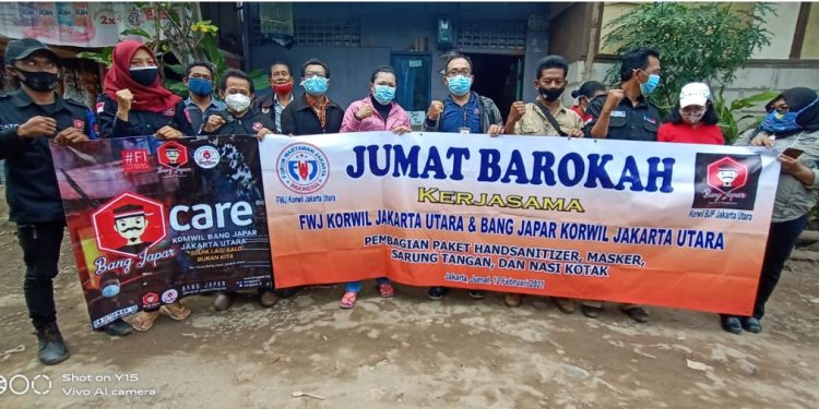 fahira idris : apresiasi bakti sosial jum’at barokah yg digelar FWJ jakarta utara bekerja sama dengan BANG JAPAR Jakarta utara
