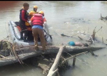 Tiga Hari Pencarian BES di Temukan Mengambang & Tersangkut Kayu