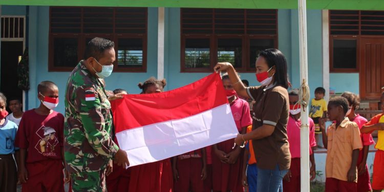 POS RAMIL MANOKWARI BARAT KUATKAN KARAKTER GENERASI MILENIAL YANG CINTA TANAH AIR