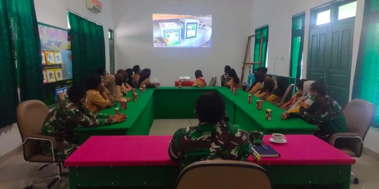 Dandim 1803/Fakfak berikan materi Wasbang dan bela Negara Kepada Pramuka