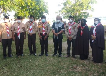 Andi Jalil, Mewakili Bupati dalam pembukaan Sosiolisasi dan Pengawasan Pemilu Partisipatif oleh Bawaslu Barru