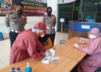 Satpas SIM 1221 Pasgar Depok Setiap Hari Gelar Vaksinasi Covid-19