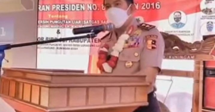 Sekretaris Satgas Pusat Saber Pungli, Irjenpol Dr. H. Agung Makbul, SH, MH. Sosialisasi Perpres No. 87 tahun 2016 tentang Saber Pungli