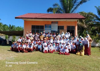 SDN Desa Teladan Baru KM 5 , Kota Subulussalam Laksanakan Upacara Bendera & Giat Tanam Pohon di Sekolah