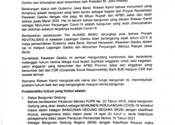 Aliansi Nano Jabar Tolak Politisasi Korban Covid-19 oleh Gubernur Jabar Ridwan Kamil