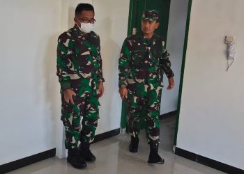 Dandim 1801/Manokwari Meninjau Perkembangan Pembangunan Koramil Kota