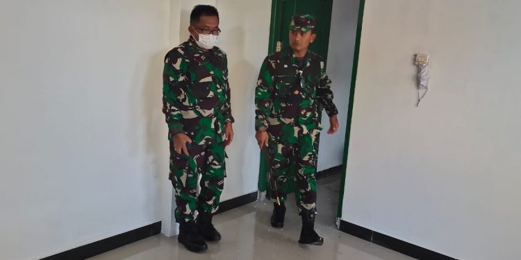 Dandim 1801/Manokwari Meninjau Perkembangan Pembangunan Koramil Kota