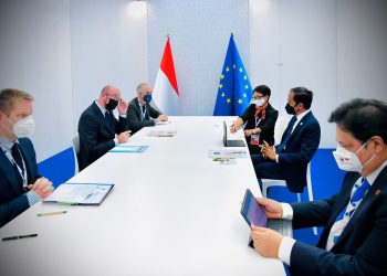 Presiden Jokowi Bahas Situasi Dunia dengan Presiden Dewan Eropa