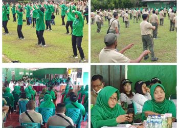 Persit KCK cabang XII Kodim 1801 Manokwari gelar olahraga bersama Prajurit