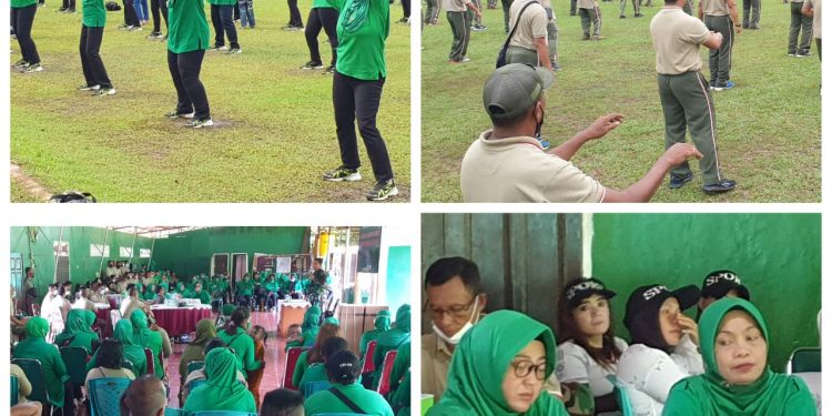 Persit KCK cabang XII Kodim 1801 Manokwari gelar olahraga bersama Prajurit