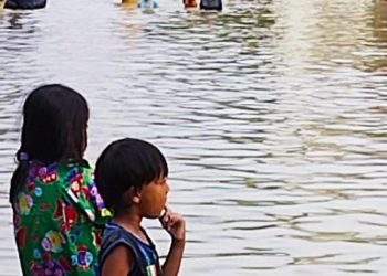 Perumahan Taman Sari Bangun Sari Baru Banjir Sungai Meluap.