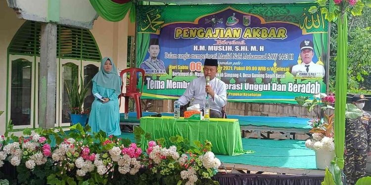 Pengajian Akbar Dalam Rangka Memperingati Maulid Nabi Muhammad S.A.W Desa Gunung Sugih Besar
