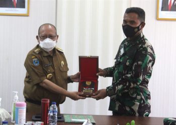 Dandim 1801/Manokwari Silahturahmi ke Kantor Bupati Kab. Teluk Wondama