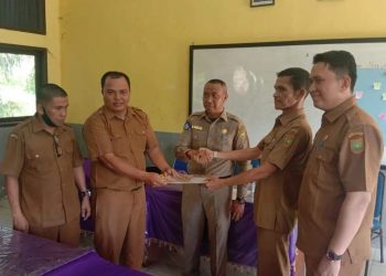 Kadis Pendidikan Kota Subulussalam Pimpin Sartijab Kepala SMPN 1 Sultan Daulat