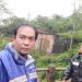 Antisipasi Banjir, Longsor, Kanit Intel Polsek Cijaku Polres Lebak Patroli Cek Sungai dan Tebing