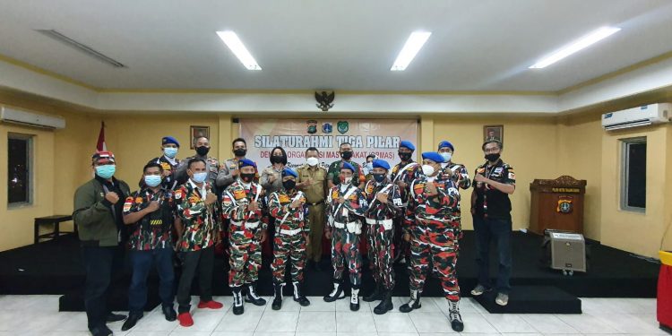 Jaga Kondusifitas, Polsek Tanjung Duren & 3 pilar Grogol Petamburan Jakarta Barat gelar Silaturahmi dengan para Ormas