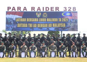 Pangdivif 2 Kostrad Pimpin Upacara Pembukaan Latma Malindo TA. 2021
