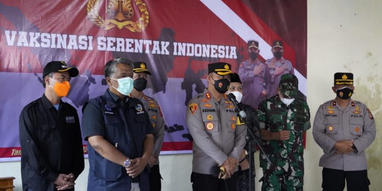 Polres Tasikmalaya Kota Gelar Gebyar Vaksin yang Diadakan Serentak di Seluruh Indonesia
