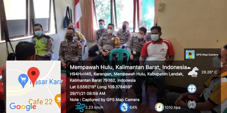 Gelar Anev Bulanan, inilah Pesan Kapolsek Mempawah Hulu, Landak.