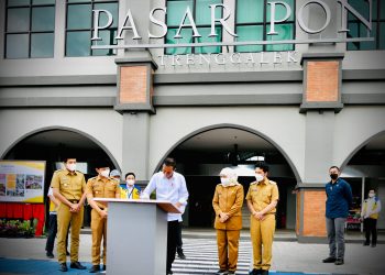 Presiden Jokowi Resmikan Pasar Pon di Kabupaten Trenggalek