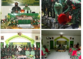 Dandim 1801/Manokwari dan Ketua Persit KCK Cab XII Melaksanakan Kunker dan Tabur Bibit Ikan Nila di Koramil 1801-04/Wasior