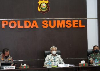 PANGDAM II/SRIWIJAYA Bersama FORKOPIMDA SUMSEL Ikuti Rakor Lintas Sektoral Bersama KEMENTERIAN RI Terkait