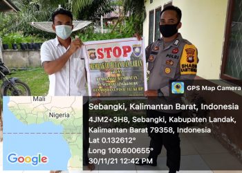 Bhabinkamtibmas Rutin Sosialisasi Antisipasi Pencegahan Karhutla pada Warganya