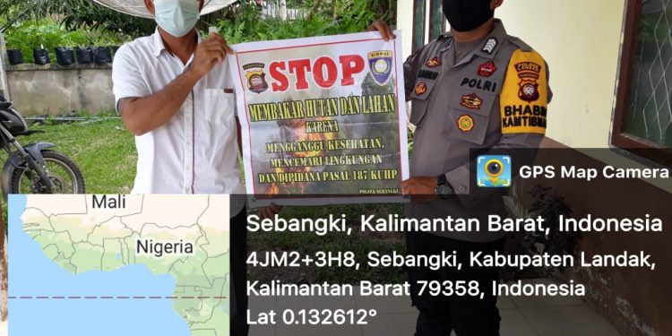 Bhabinkamtibmas Rutin Sosialisasi Antisipasi Pencegahan Karhutla pada Warganya