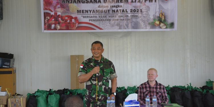 Sambut Natal DANREM 172/PWY Anjangsana kepada para Tokoh Agama
