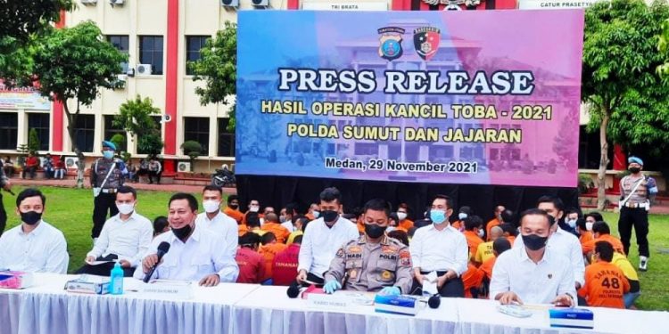 Dit Reskrimum Poldasu Rilis Data Kendaraan Hasil Ops Kancil Toba 2021, Kabid Humas : Kami akan kembalikan pada pemilik.