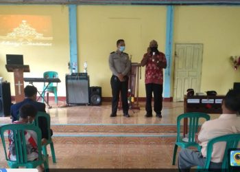 Jelang Natal 2021 dan Tahun Baru 2022, Binmas Polres Landak Gencar Himbau Protkes ke Rumah -rumah Ibadah.