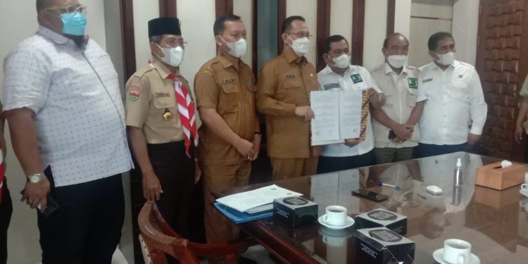Pemprov Sumut dan KSJ Tanda Tangani MoU Bersama Pramuka , BKPRMI Serta Perguruan Tinggi, Tangani Bencana Alam