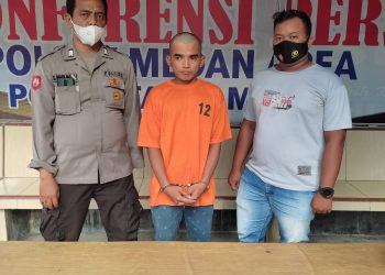 Polsek Medan Area Bekuk Tersangka Dugaan Pengancaman.