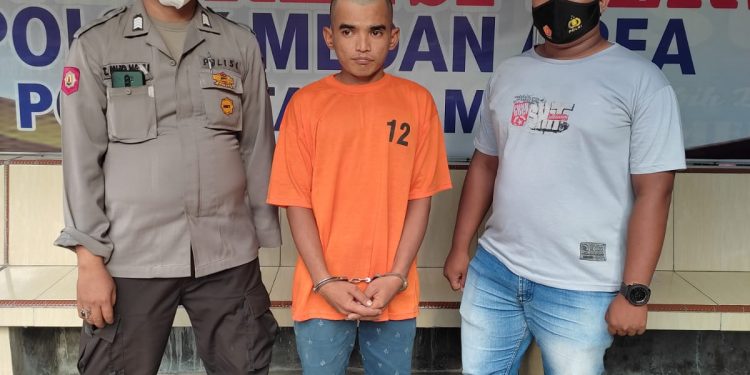 Polsek Medan Area Bekuk Tersangka Dugaan Pengancaman.