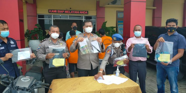 2 Orang Pelaku di Duga Curanmor Diamankan Unit Reskrim Polsek Patumbak.