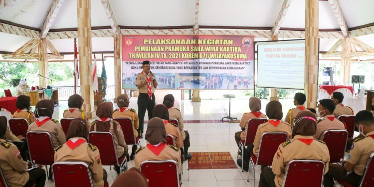 Bentuk Generasi Muda Berkarakter dan Berwawasan Kebangsaan, Korem 071/Wijayakusuma Bina Pramuka Saka Wira Kartika.