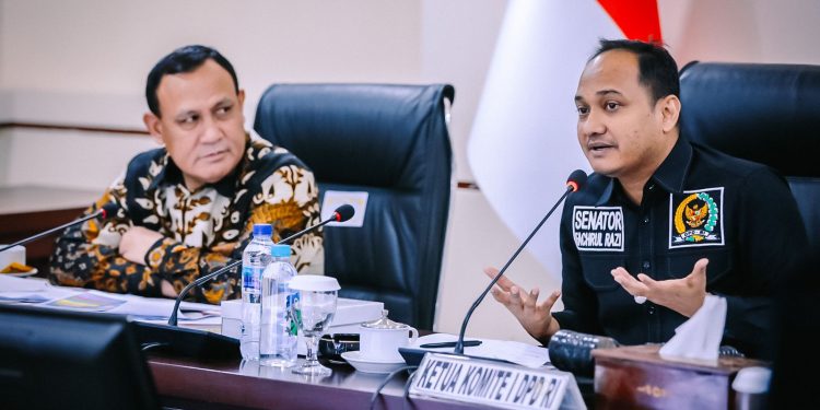 Ada Apa Yaa, Ketua KPK Firli Bahuri di Gedung Nusantara III, L 8 di Ruang Rapat Tertutup DPD RI ..?