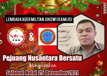 Hari Natal, Ketua DPW Kamijo Kalbar Yang Juga Aktivis Muda Jono Serukan Saatnya Indonesia Bangkit Paska Pandemi