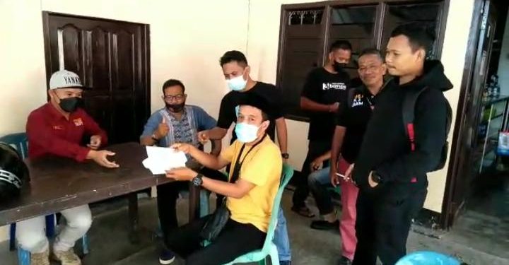 Diduga Menghina Wartawan. Buntutnys Ketua DPD JOIN Kabupaten Barru Mengajukan Pengaduan Kepolres Barru