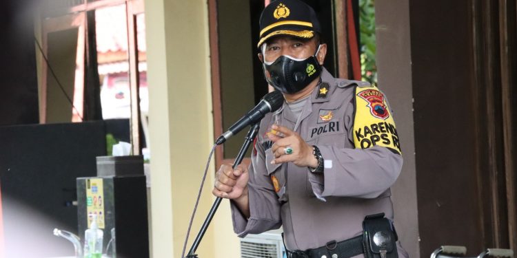 Apel Pengecekan OLC 2021, Kapolres Kendal Melalui Kabag Ops: Personel Satgas yang Tersprin Agar Dilaksanakan Sebaik-baiknya