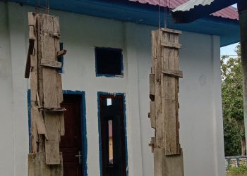 Pembangunan Posyandu Tahun 2020 Desa Atowatu Diduga tidak Selesai