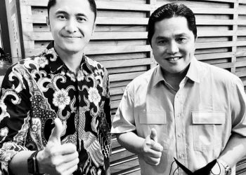 Mentri BUMN Erick Thohir Silaturahmi  dengan Plt Bupati Bandung Barat Hengky Kurniawan Diskusi Potensi Pariwisata Bandung Barat