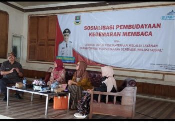 DISARPUS KBB Lakukan Sosialisasi Pembudayaan Kegemaran Membaca
