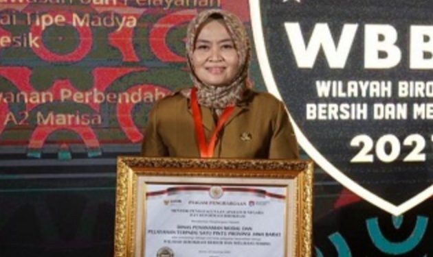 DPMPTSP Jabar Raih Penghargaan sebagai Wilayah Birokrasi Bersih dan Melayani 2021