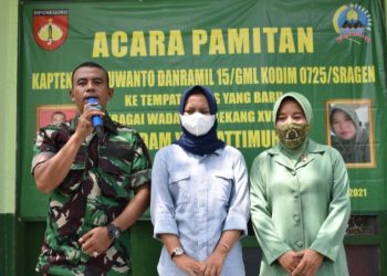 Acara Pamit Danramil Gemolong diselimuti rasa haru