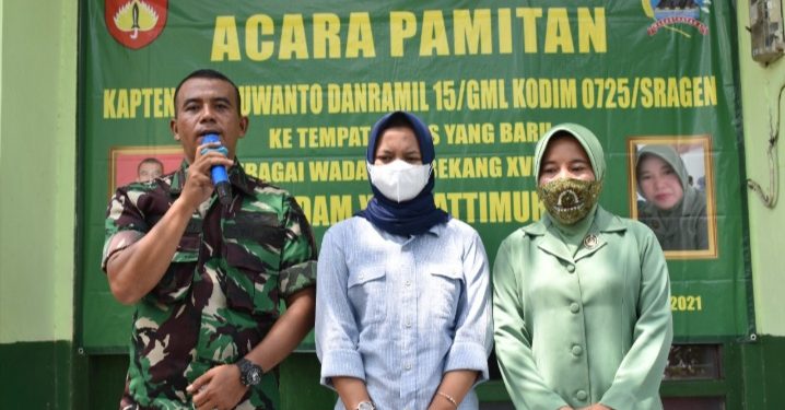 Acara Pamit Danramil Gemolong diselimuti rasa haru