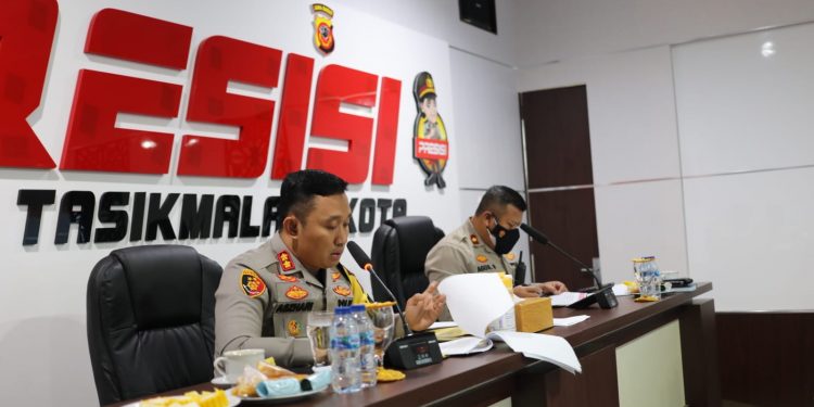 Polres Tasikmalaya Kota Gelar Rilis Akhir Tahun 2021