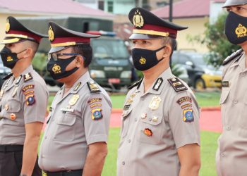 Kapolres Batu Bara Pimpin Korp Raport Kenaikan Pangkat Personel Polres Batu Bara